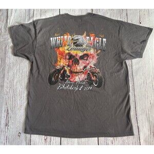 White Eagle Lounge 2014 Biketoberfest Motorcycle Biking Korona Florida Size XL